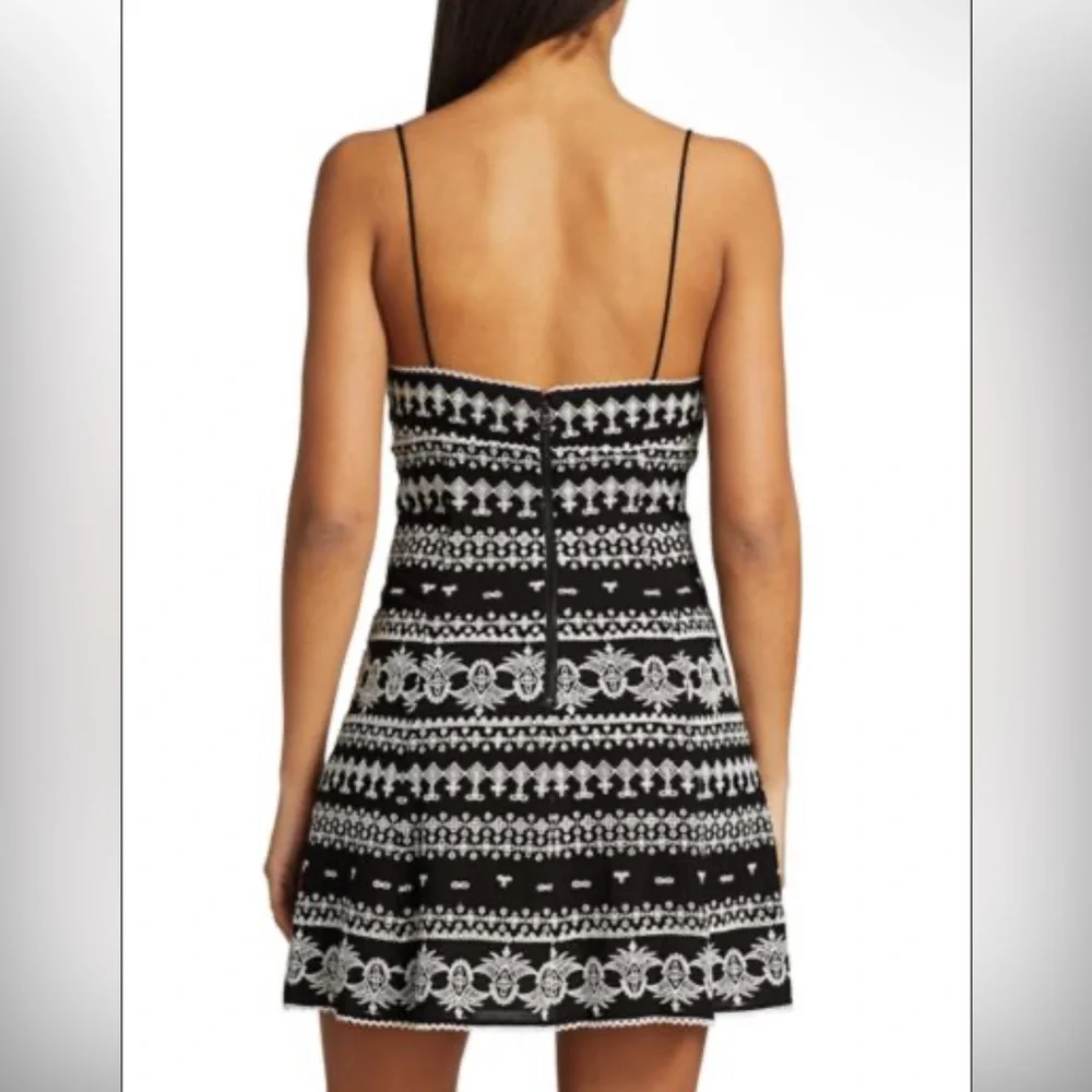 Alice + Olivia Black and White Mini Dress - Picture 2 of 2